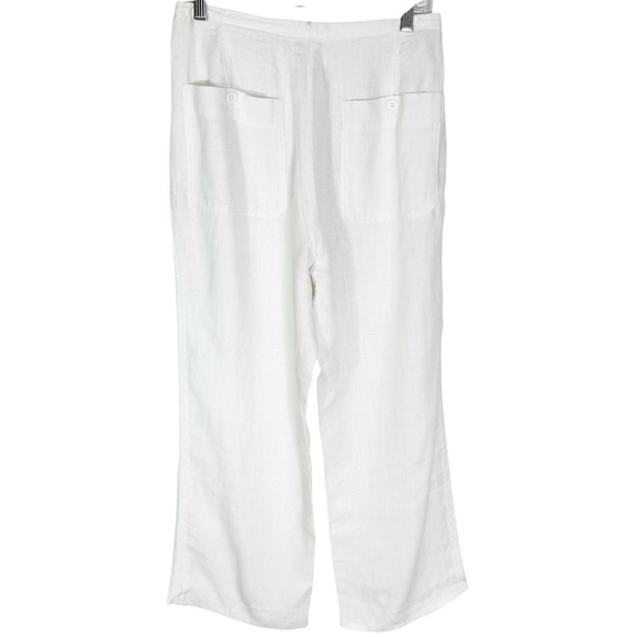 Vince Hemp Drawstring Tie Front White Pants Size S - Picture 8 of 14